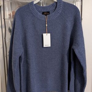 Quince Mongolian Cashmere Fisherman Crewneck Sweater - Large